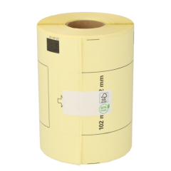 Étiquettes compatibles Brother DK-11241, 102 mm x 152 mm, 200 étiquettes par rouleau, permanent, blanc