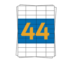 Étiquettes Herma 4272, compatible, 48,3 mm x 25,4mm, 4400 étiquettes, blanc