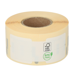Étiquettes compatibles Dymo 11353, 25 mm x 13 mm, 1000 étiquettes par rouleau, permanent, blanc