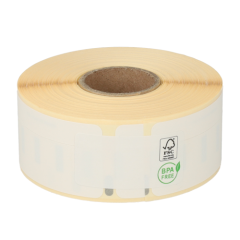 Étiquettes compatibles Dymo S0722550, 19 mm x 51 mm, 500 étiquettes par rouleau, amovible, blanc
