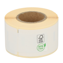 Étiquettes compatibles Dymo 99010 / S0722370, 89 mm x 28 mm, 130 étiquettes par rouleau, permanent, blanc