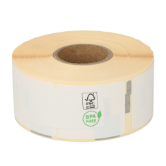 Étiquettes compatibles Dymo 99010 / S0722370, 89 mm x 28 mm, 260 étiquettes par rouleau, amovible, blanc