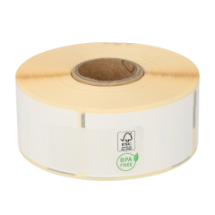 Étiquettes compatibles Dymo 99010 / S0722370, polypropylène, 89 mm x 28 mm, 260 étiquettes par rouleau, permanent, blanc