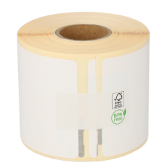 Étiquettes compatibles Dymo 99014/S0722430, 101 mm x 54 mm, 180 étiquettes par rouleau, permanent, blanc, (polypropylène)