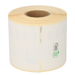 Étiquettes compatibles Dymo 99015/S0722440, 70 mm x 54 mm, 320 étiquettes par rouleau, permanent, blanc