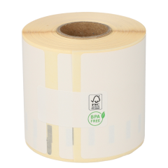 Étiquettes compatibles Dymo 99019/S0722480, 190 mm x 59 mm, 110 étiquettes par rouleau, permanent, blanc