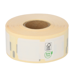 Étiquettes compatibles Dymo S0929210, 25 mm x 25 mm, 750 étiquettes par rouleau, permanent, blanc