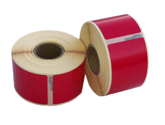 Étiquettes compatibles Seiko SLP-2RLH, 89 mm x 28 mm, 260 étiquettes par rouleau, permanent, rouge