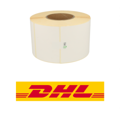 Étiquettes compatibles Zebra DHL 3005093, 102 mm x 210 mm, 640 étiquettes, permanent, blanc, noyau de 76 mm
