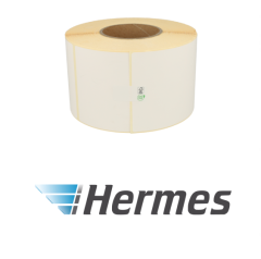 Étiquettes compatibles Zebra Hermes 800284-605, 102 mm x 210 mm, 640 étiquettes, permanent, blanc, noyau de 76 mm