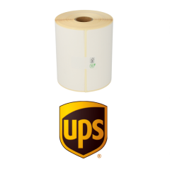 Étiquettes compatibles Zebra UPS 800740-605, 102 mm x 150 mm, 300 étiquettes, permanent, blanc