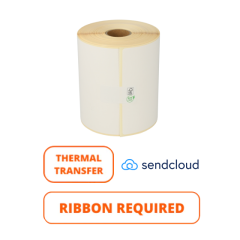 Étiquettes d’expédition SendCloud compatibles Zebra TTR (800294-605), 102mm x 152mm, 300 étiquettes, noyau de 25 mm