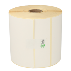 Étiquettes compatibles Zebra Z-Select 1000D (800191-101D), 102 mm x 102 mm, 700 étiquettes, permanent, blanc, noyau de 25 mm, eco