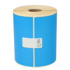 Étiquettes compatibles Zebra 800264-605, 102 mm x 150 mm, 300 étiquettes ECO, permanent, bleu