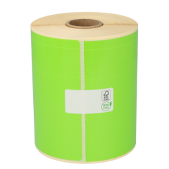 Étiquettes compatibles Zebra 800264-605, 102 mm x 150 mm, 300 étiquettes ECO, permanent, vert