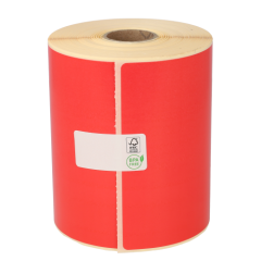 Étiquettes d’expédition thermiques, 102 mm x 150 mm, 280 étiquettes, permanent, rouge