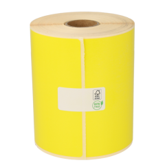 Étiquettes compatibles Zebra 800264-605, 102 mm x 150 mm, 300 étiquettes ECO, permanent, jaune