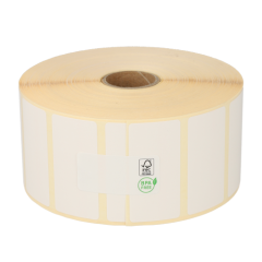 Étiquettes compatibles Zebra, 51 mm x 25 mm, 2580 étiquettes par rouleau, noyau de 25 mm, permanent, blanc