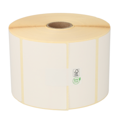Étiquettes compatibles Zebra, 76 mm x 51 mm, 1370 étiquettes par rouleau, noyau de 25 mm, amovible, blanc