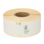 Étiquettes compatibles Dymo 11355, 19 mm x 51 mm, 500 étiquettes par rouleau, amovible, blanc