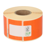 Étiquettes compatibles Seiko SLP-2RLE, 89 mm x 36 mm, 260 étiquettes par rouleau, permanent, orange