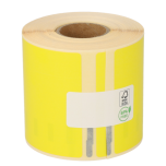 Étiquettes compatibles Dymo 99019 / S0722480, 190 mm x 59 mm, 110 étiquettes par rouleau, permanent, jaune