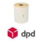 Étiquettes d’expédition Zebra 800264-605 compatibles DPD, 102 mm x 150 mm, 300 étiquettes, permanent, blanc