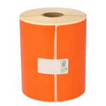 Étiquettes compatibles Zebra 800264-605, 102 mm x 150 mm, 300 étiquettes ECO, permanent, orange